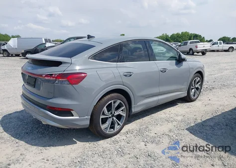 2024 Audi Q4 E-Tron Sportback Premium Plus z USA, uszkodzony, nr VIN WA13UBFZ1RP055624